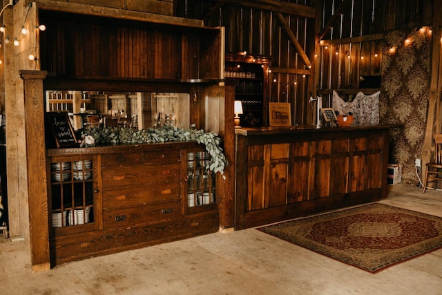 view of bar