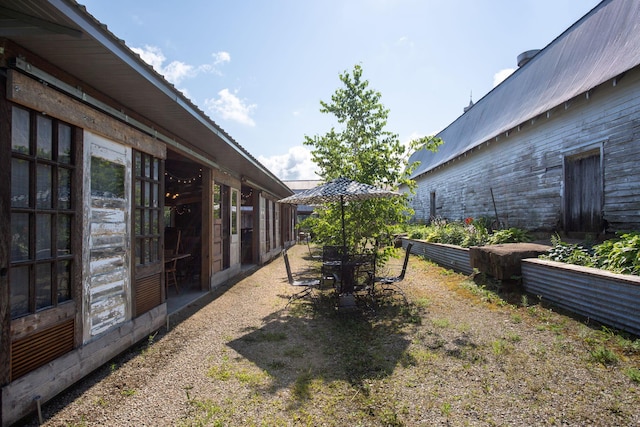 view of yard with a patio area