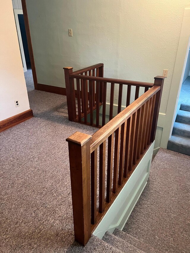 stairs with carpet