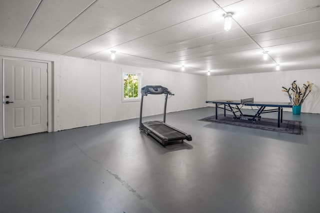 view of exercise room