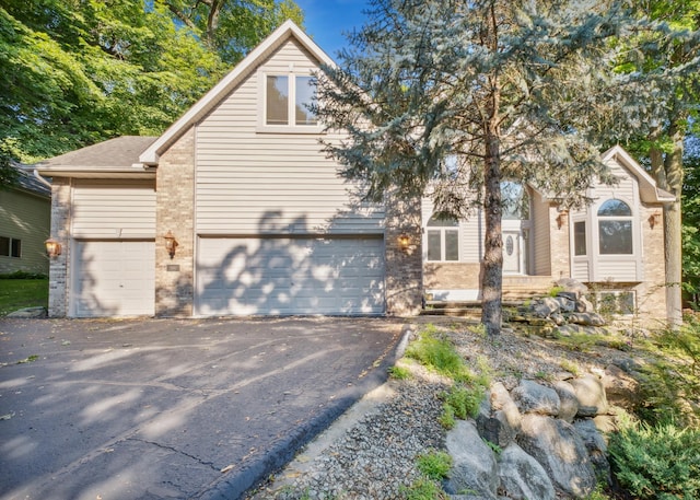 view of front of home featuring a garage