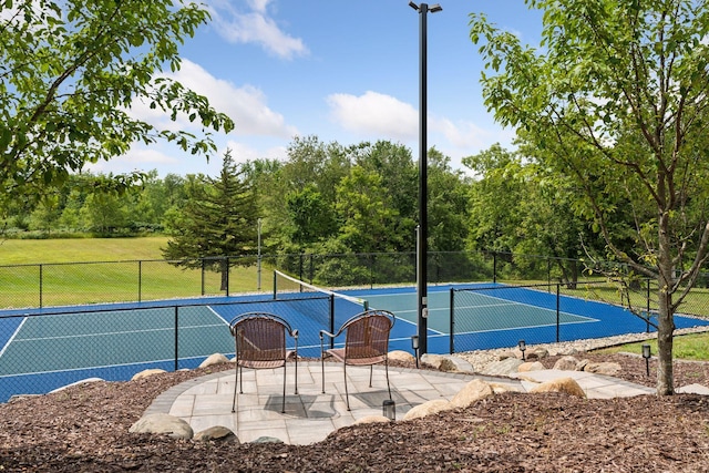 view of tennis court