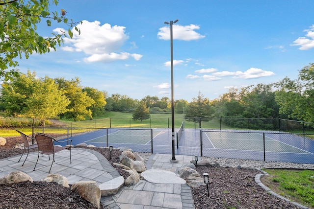 view of tennis court