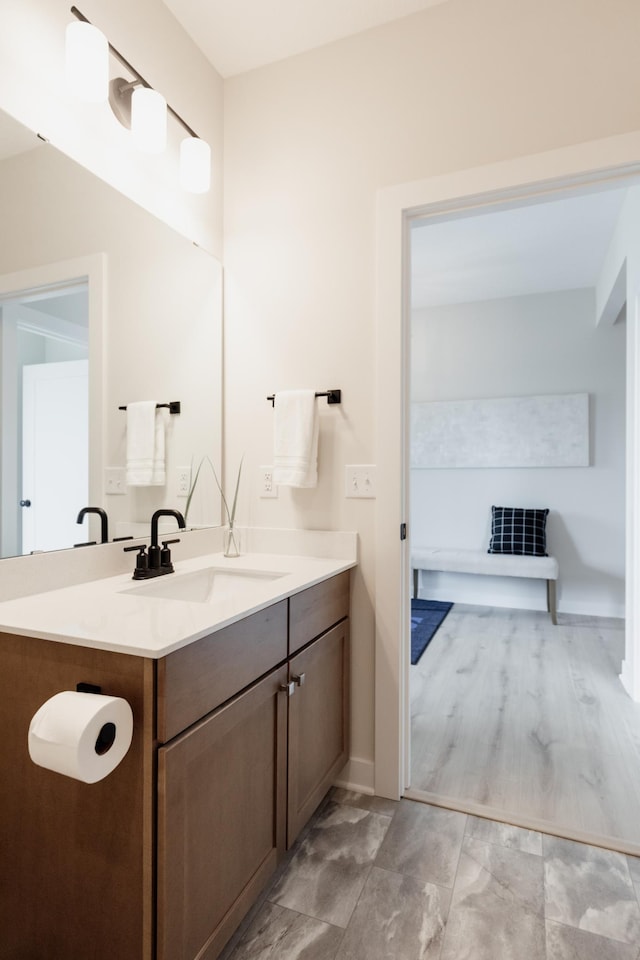 bathroom featuring vanity