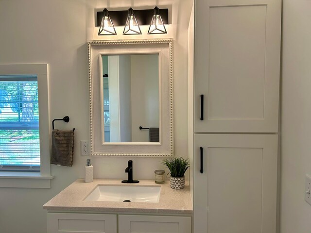 bathroom featuring vanity