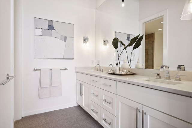 bathroom with vanity