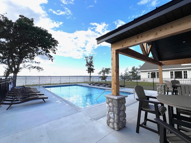 view of pool with a patio area