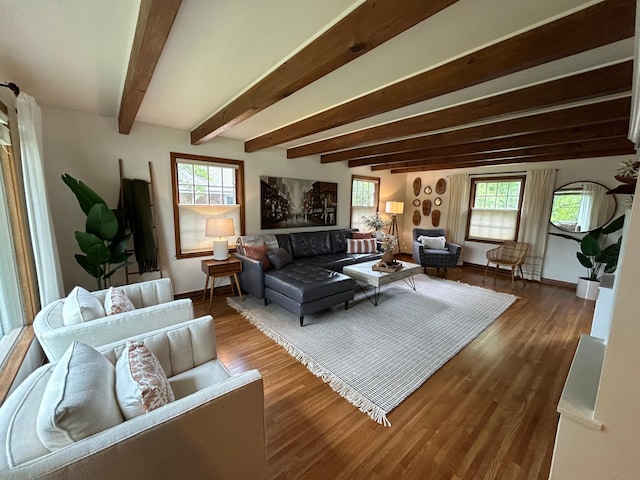 1324 Ridgeview Dr, Montevideo, MN 56265 - living area with plenty of natural light, wood finished floors, and baseboards