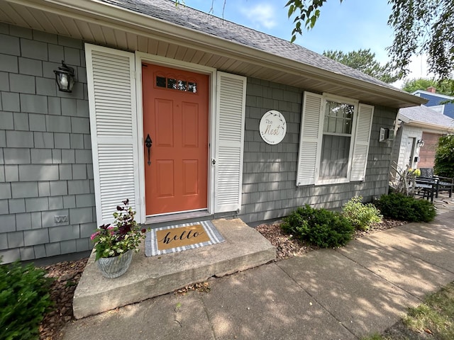 1324 Ridgeview Dr, Montevideo, MN 56265 - view of exterior entry with roof with shingles