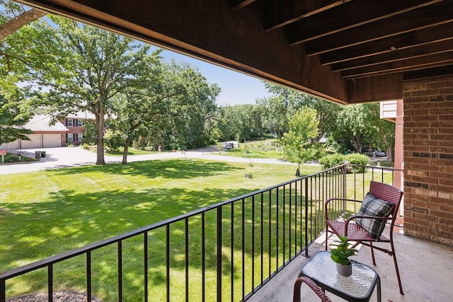 view of balcony