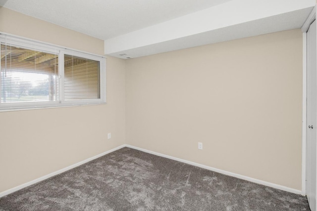 view of carpeted empty room