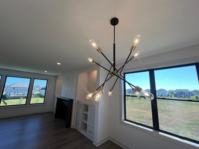 interior space with hardwood / wood-style flooring