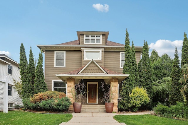 2410 Irving Ave S, Minneapolis, MN 55405 - american foursquare style home featuring roof with shingles