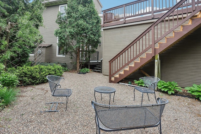 2410 Irving Ave S, Minneapolis, MN 55405 - view of patio / terrace featuring stairs