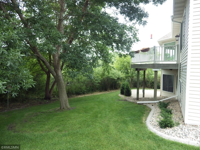 view of yard featuring a patio