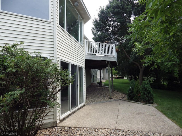 view of patio / terrace featuring a deck