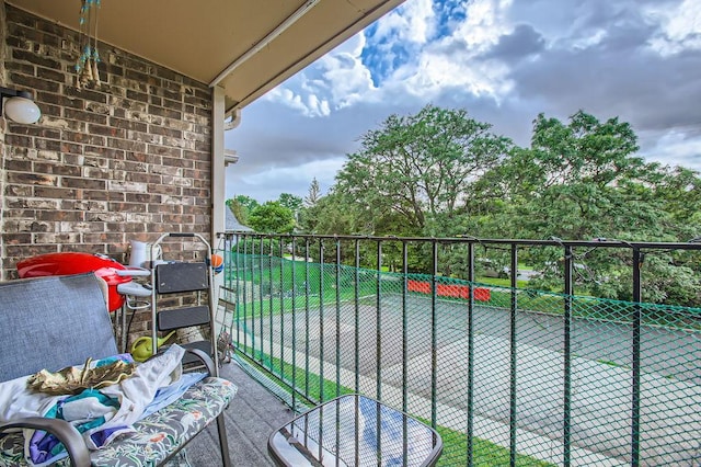 view of balcony