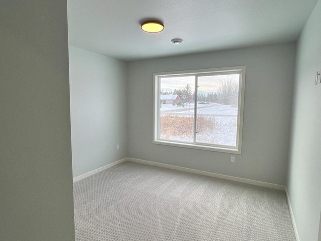 view of carpeted empty room