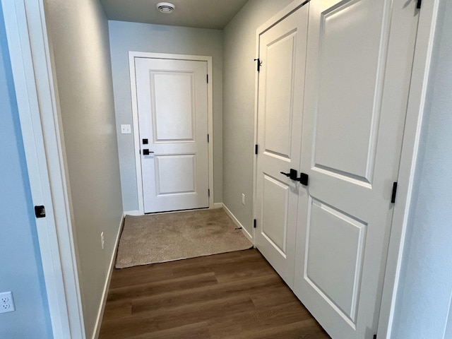 entryway featuring dark hardwood / wood-style floors