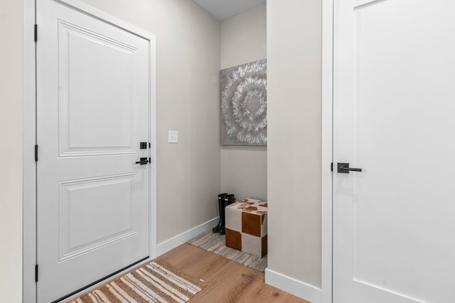 interior space with light wood-type flooring