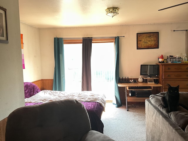 bedroom with carpet flooring