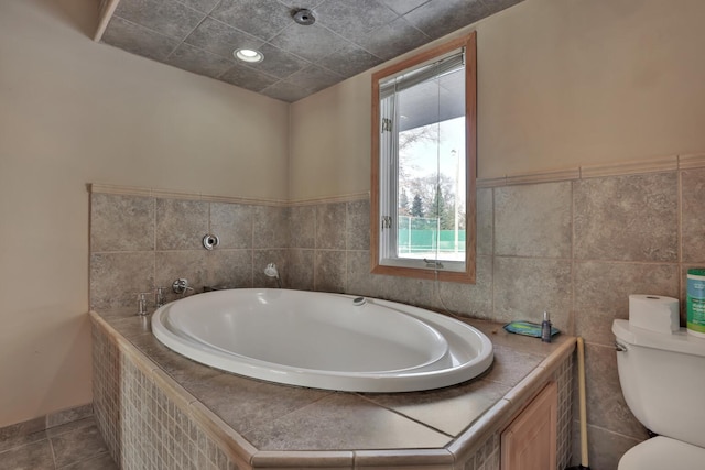 10834 178th Cir NW, Elk River, MN 55330 - full bath featuring toilet, a bath, and recessed lighting