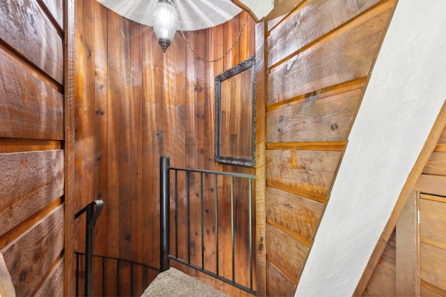 interior details with wooden walls