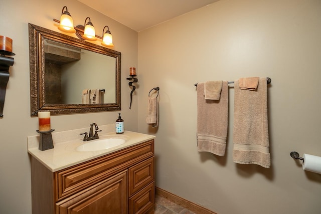 bathroom featuring vanity