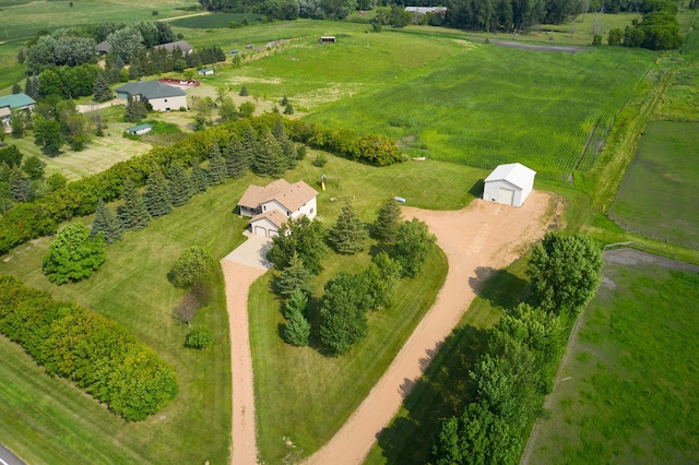 overview of rural landscape featuring abundant farmland
