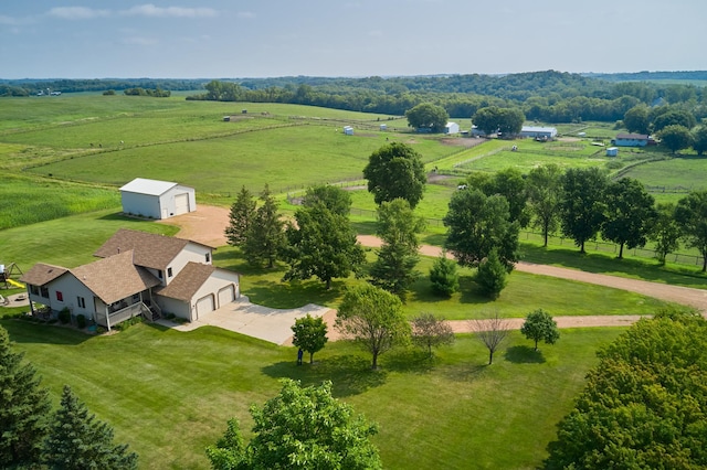 overview of rural landscape featuring a pastoral area