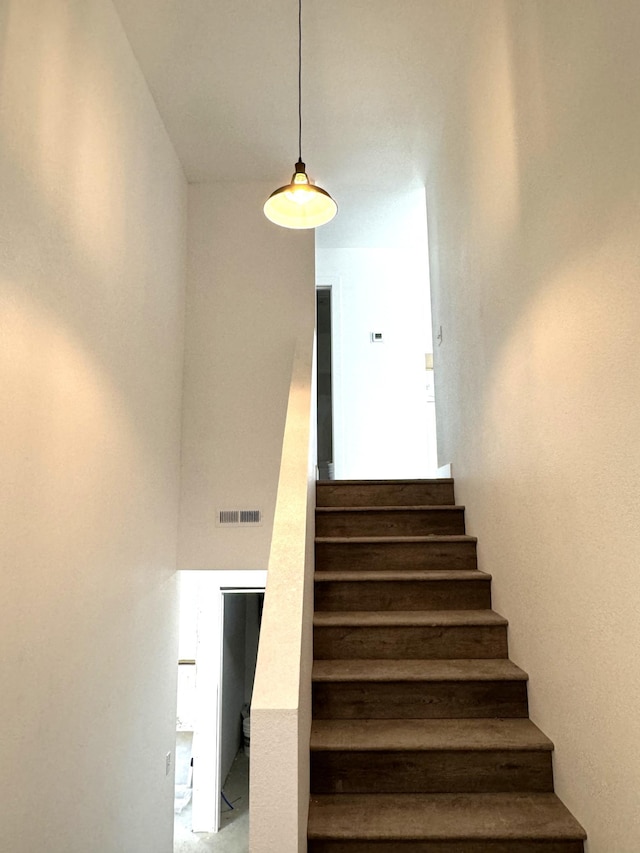 stairway with visible vents