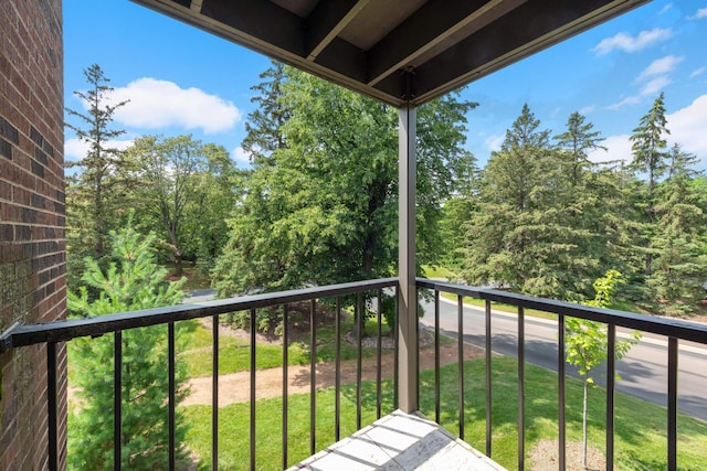 view of balcony