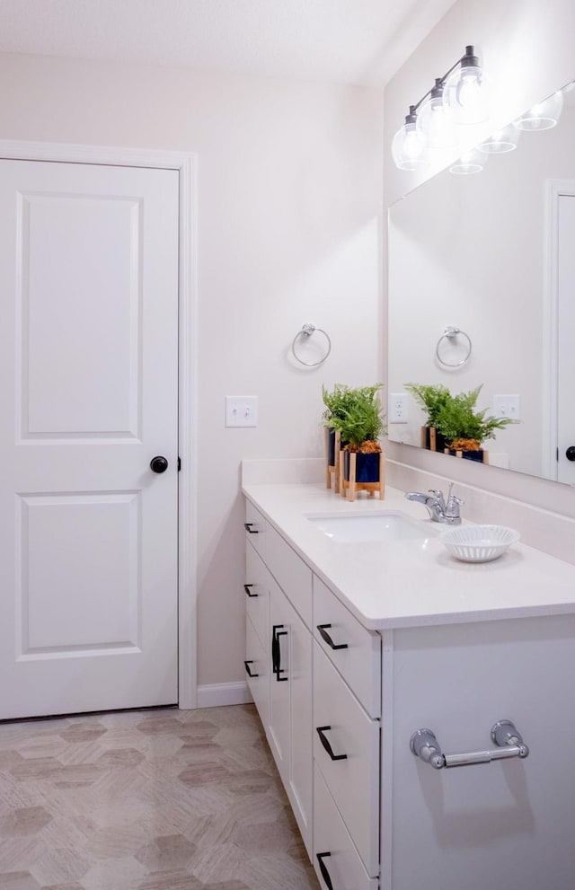 bathroom featuring vanity