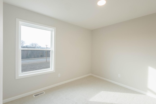 empty room with carpet floors