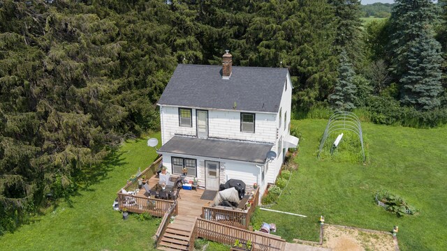 birds eye view of property