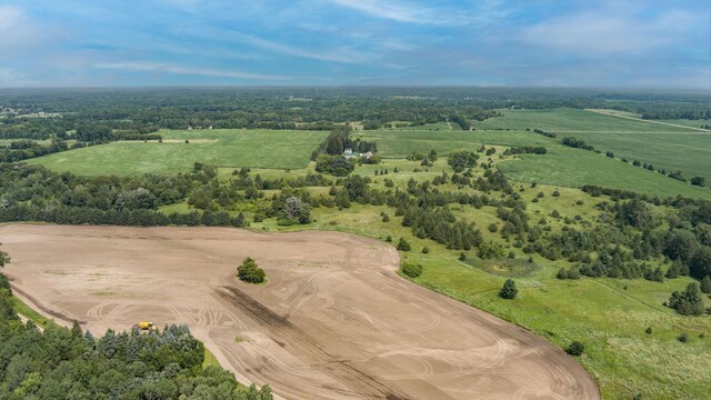 bird's eye view featuring a rural view