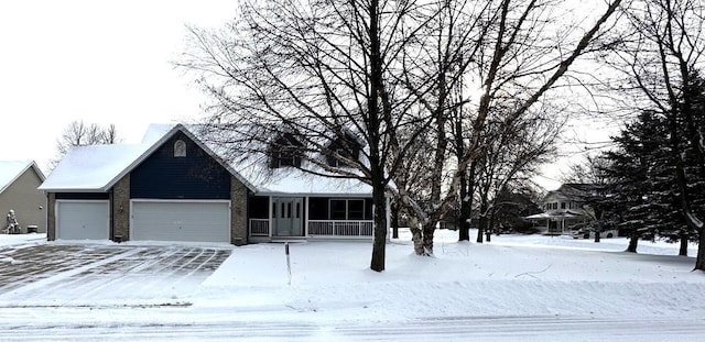 view of front of home featuring a garage