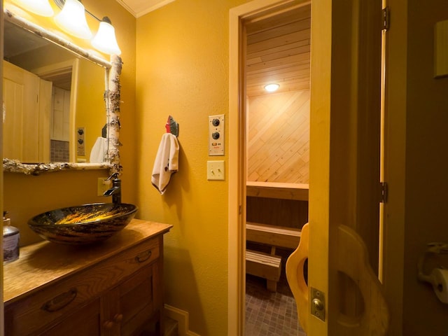 bathroom featuring vanity