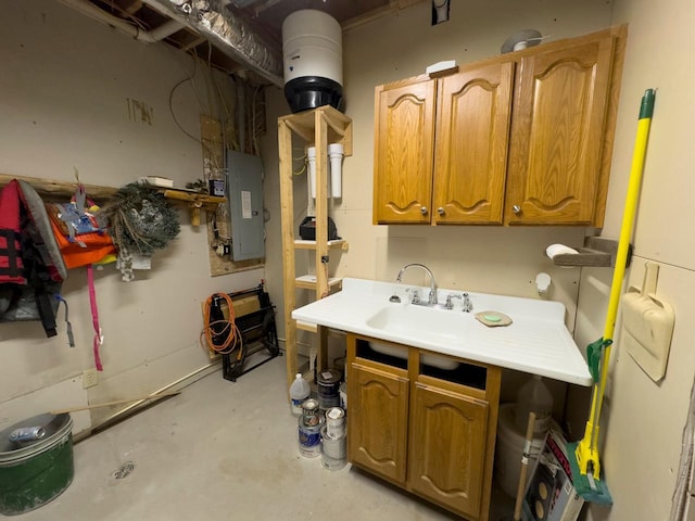 laundry room featuring electric panel