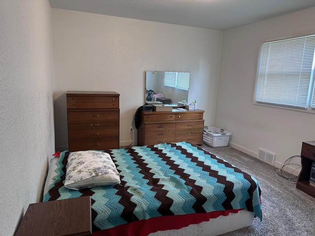 bedroom with carpet flooring