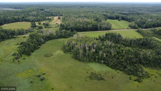 bird's eye view featuring a rural view