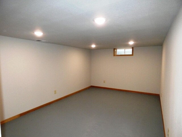 view of basement