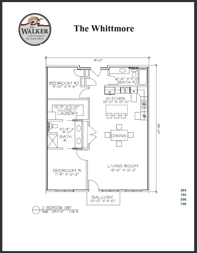 TBD Lake Shore Dr NE Unit 104, Bemidji, MN 56601 - view of layout