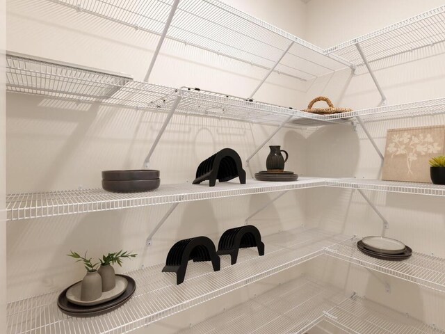 view of storage area