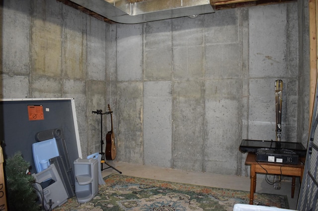 view of basement