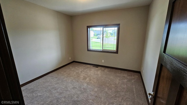 view of carpeted empty room