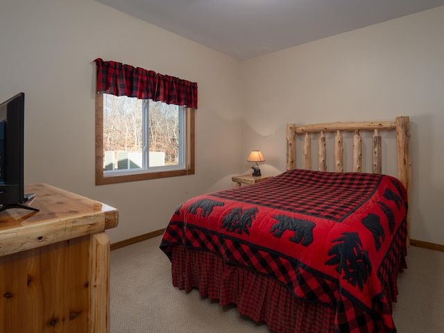 bedroom featuring carpet flooring