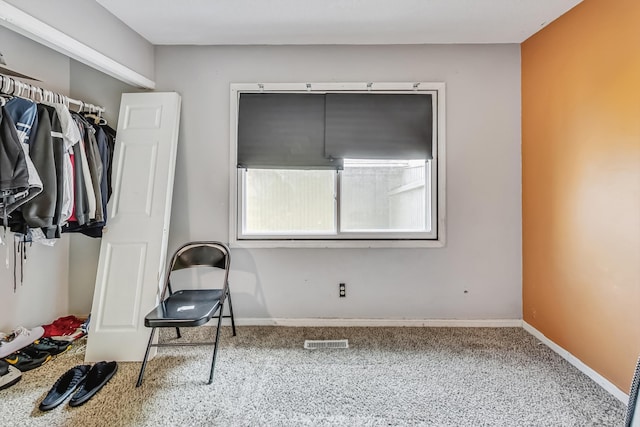 interior space with carpet floors