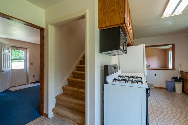 kitchen with white appliances