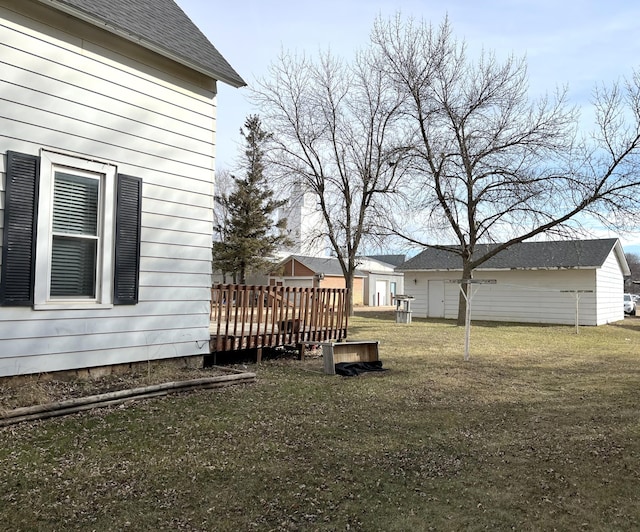 737 3rd Ave, Windom, MN 56101 - view of yard featuring a wooden deck